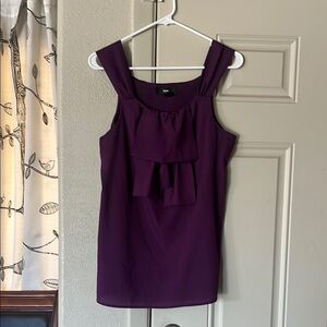 Elegant Purple Sleeveless Dress